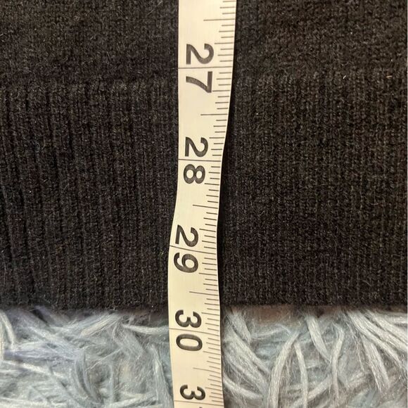 Apt 9 Black Long 100% Cashmere V Neck Sweater Size L - Picture 6 of 6